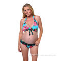 Maternity bikini, 91% polyamide/9% Elastane, waistband can be folded over the hips to adapt to body